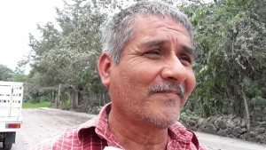 Habitante de La Yerbabuena Antonio Cuéllar