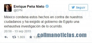caso egipto epn twitter