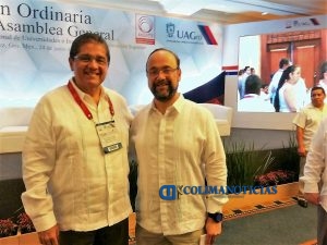Rector con Jaime Valls Esponda, secretario general de la ANUIES