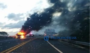 incendio camioneta manzanillo