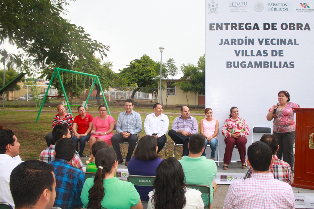 Entrega alcalde Ignacio Zambada el jardín de Villa de Bugambilias | Colima  Noticias