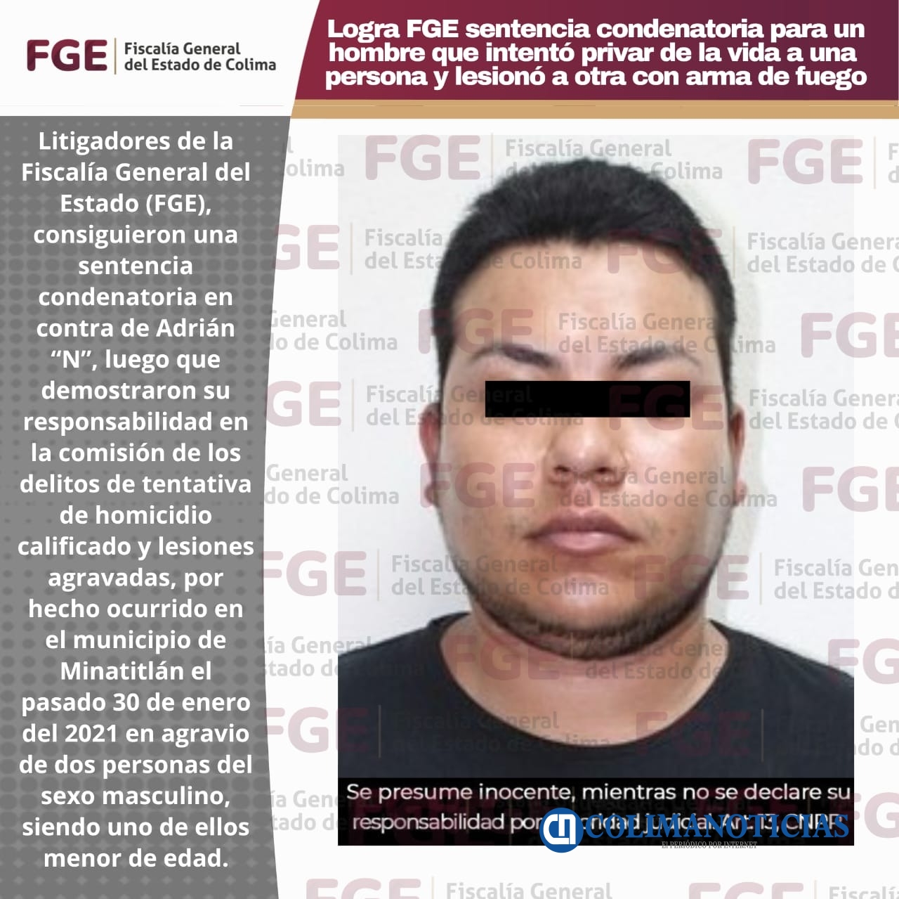 Logra Fge Sentencia Condenatoria Para Un Hombre Que Intentó Privar De